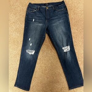 d.jeans Destructed High Rise Skinny Jeans